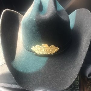 Tombstone Cowboy Hat with gold label